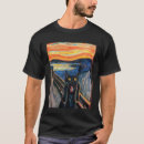 Suche nach der schrei edvard munch tshirts Schwarz