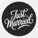 Suche nach just married aufkleber Bräutigam