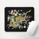Suche nach grüner drache mousepads Schwarz