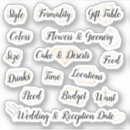 Suche nach hochzeitsplanung aufkleber Hochzeitsticker