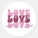 Suche nach hippie liebe aufkleber Typografie