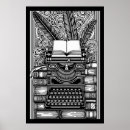 Suche nach vintage schreibmaschine poster Schriftstellerin