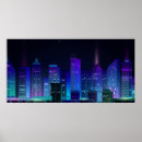 Suche nach dunkle stadt poster Blau