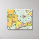 Suche nach cape cod leinwandbilder Alte cape kabeljaukarte