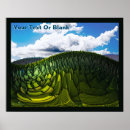 Suche nach über dem hügel poster Grün