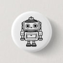 Suche nach retro roboter buttons Niedlich