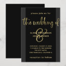 Suche nach schwarze goldhochzeit einladungen Ampersand