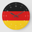 Suche nach flagge von deutschland wanduhren Rot