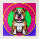 Suche nach bulldoggen puzzle Illustration