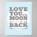 Suche nach to the moon and back poster Decor
