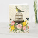 Suche nach vintage vögel karten Französisch