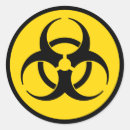 Suche nach biogefährdung aufkleber Gelb