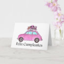Suche nach rosa auto karten Aquarell