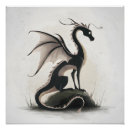 Suche nach drache silhouette poster Mythisch