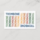 Suche nach trombone visitenkarten Trombonist
