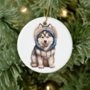 Suche nach sibirischer husky ornamente Weihnachten