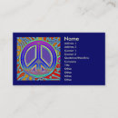 Suche nach peace visitenkarten Hippie