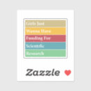 Suche nach wissenschaftliche aufkleber Mädchen