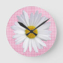 Suche nach rosa gingham wanduhren Weiß