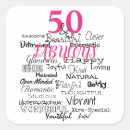Suche nach 50 birthday aufkleber Typografie