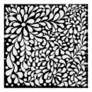 Suche nach weiße blume auf schwarzem hintergrund poster Schwarz weiß