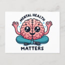Suche nach der gesundheit postkarten Bewusstsein für psychische gesundheit