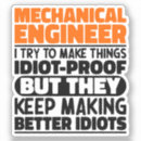 Suche nach mechaniker aufkleber Geschenkidee