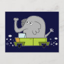 Suche nach elefant für kinder postkarten Cartoon