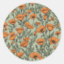 Suche nach orange muster aufkleber Blume