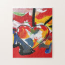 Suche nach blaues herz puzzle Aquarell