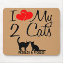 Suche nach zwei herzen mousepads Schwarz