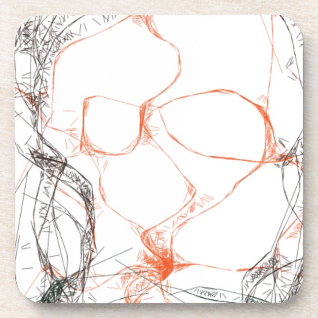 00010 abstrakte Kunst Untersetzer (Vorderseite)
