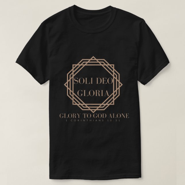 0001 STYLISH SOLI DEO GLORIA T-Shirt (Design vorne)