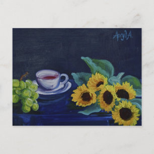 0004-Stillleben mit Teacup Postkarte