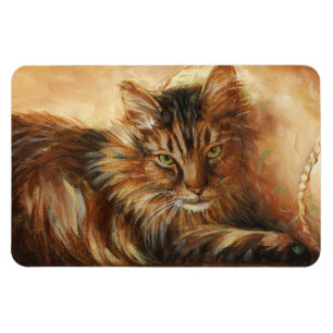 0005 Katze auf Pillow Magnet