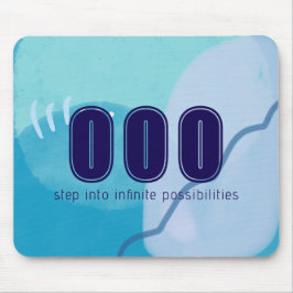 000 Angel Numbers Blue Spiritual High Vibes Mousepad