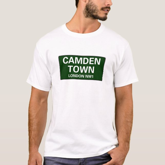 000 STRASSENSCHILDER - LONDON- - CAMDEN-STADT NW1 T-Shirt (Vorderseite)