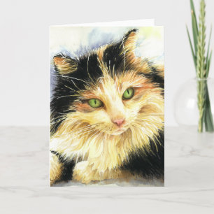 0010 Calico Cat Beileid Karte