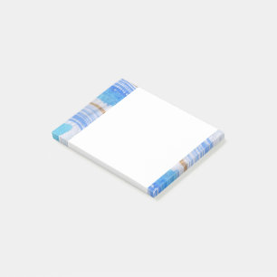 0016A Abstrakte Blues Post-it Klebezettel