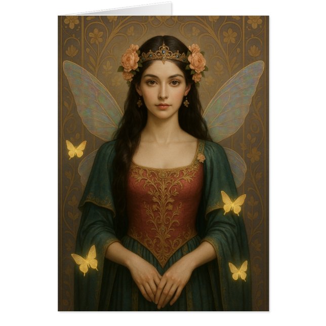 001_A fairy princess in teal green and crimson. (Vorne)