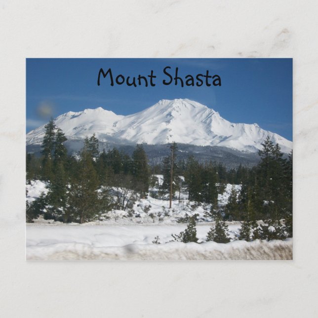 001, Mount Shasta Postkarte (Vorderseite)