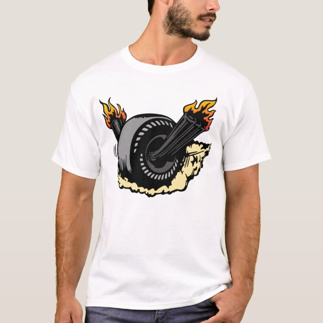 00297 Brennrad T-Shirt (Vorderseite)