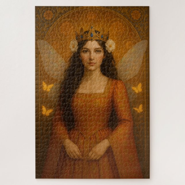 002_A fairy princess in burnt orange. Puzzle (Vertikal)