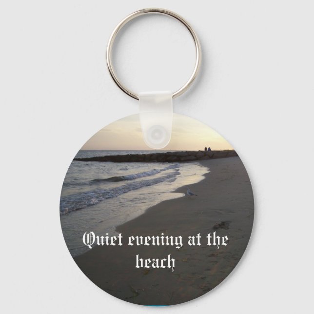 003, ruhiger Abend am Strand Schlüsselanhänger (Vorderseite)