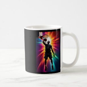 004 Silhouette eines Basketballspielers Kaffeetasse