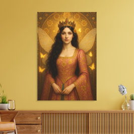 005_A fairy princess in rose pink. Leinwanddruck