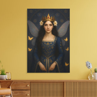 006_A fairy princess in royal blue. Leinwanddruck