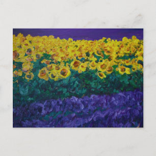 0070-les champs Provençaux Postkarte