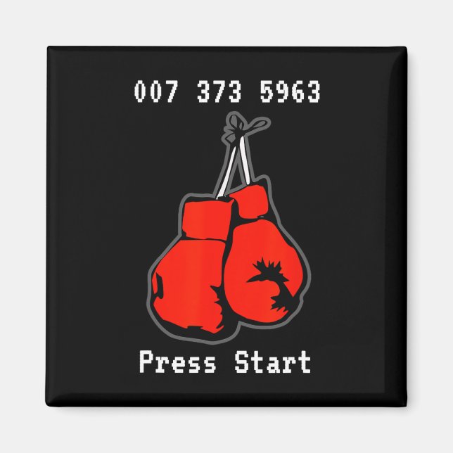 007 373 5963 The Dream Fight Videospiel-Code Boxin Magnet (Vorne)