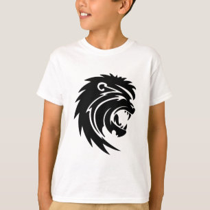 007-Löwen3111906 ROARING LION SCHWARZ-WEISS TATTO T-Shirt